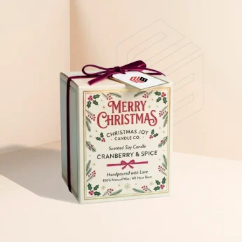 Custom Christmas Candle Boxes