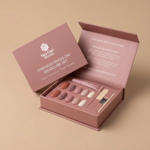 Custom Press On Nail Packaging Boxes