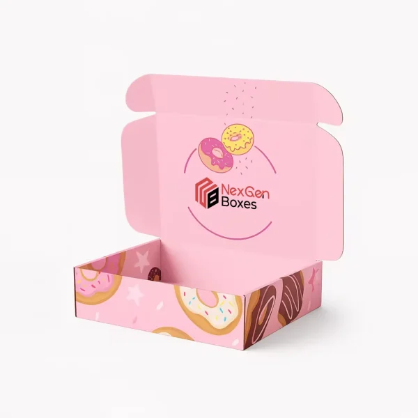 Custom Pink Donut Boxes