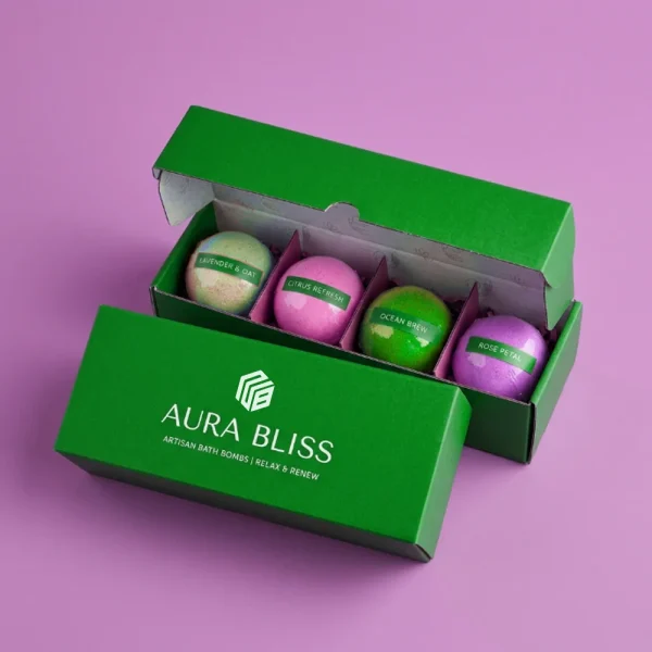 Custom Printed Bath Bomb Boxes