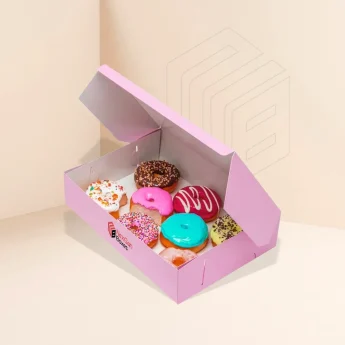 Custom Pink Donut Boxes