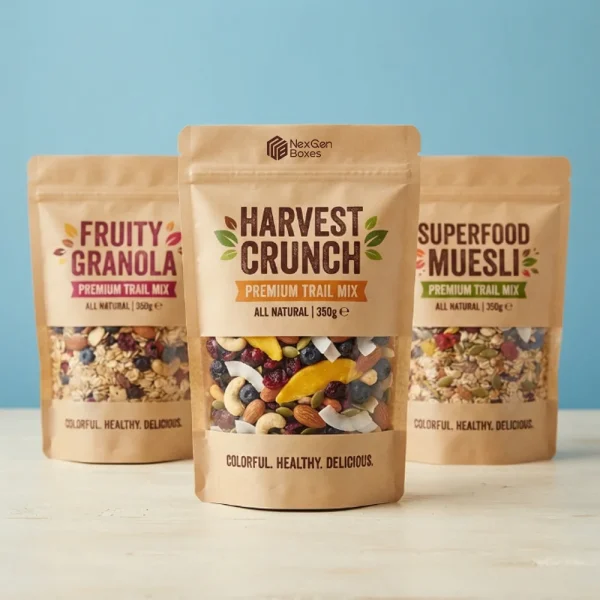 Custom Kraft Stand Up Pouches