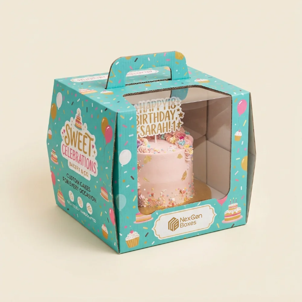 Corrugated Cake Box With Window