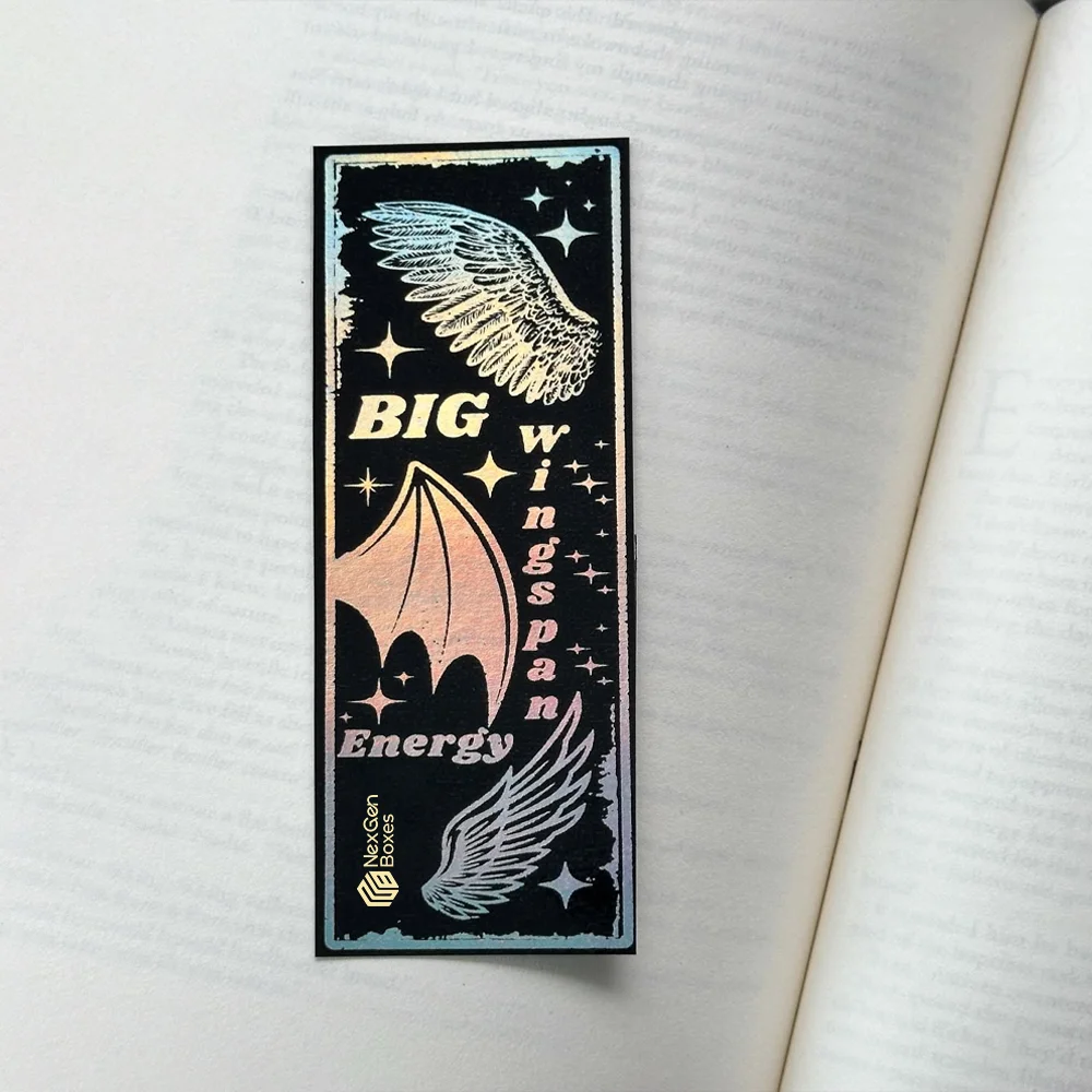 Custom foil bookmarks with printed designs