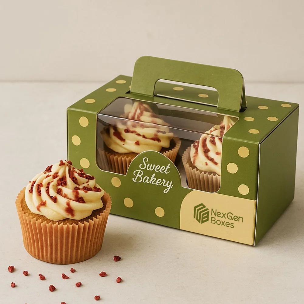 Custom Kraft Cupcake Boxes