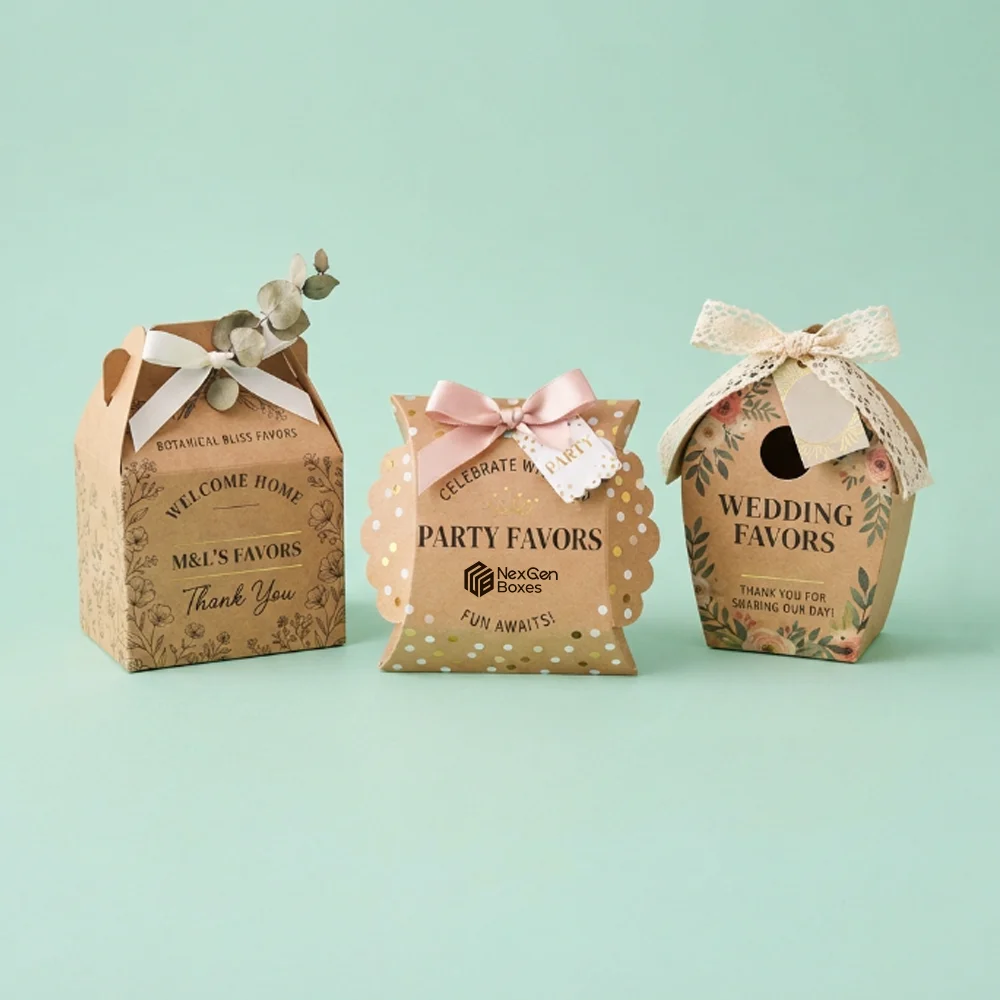 Custom Kraft Favor Boxes