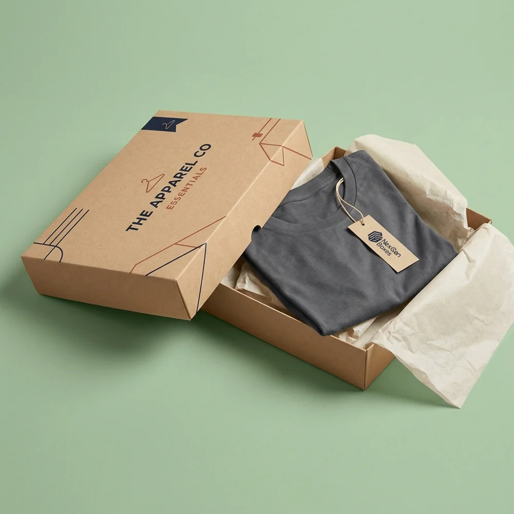 Kraft Apparel Boxes Wholesale