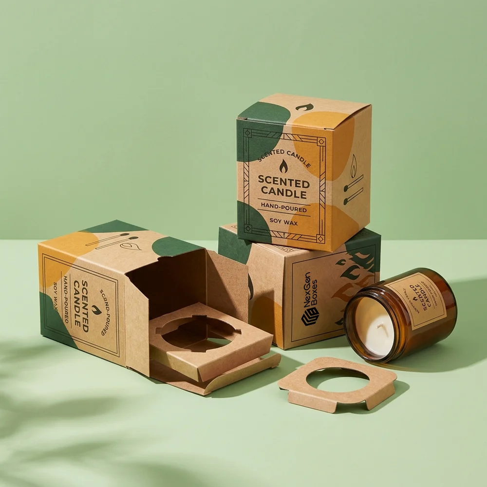 Kraft Candle Boxes Wholesale