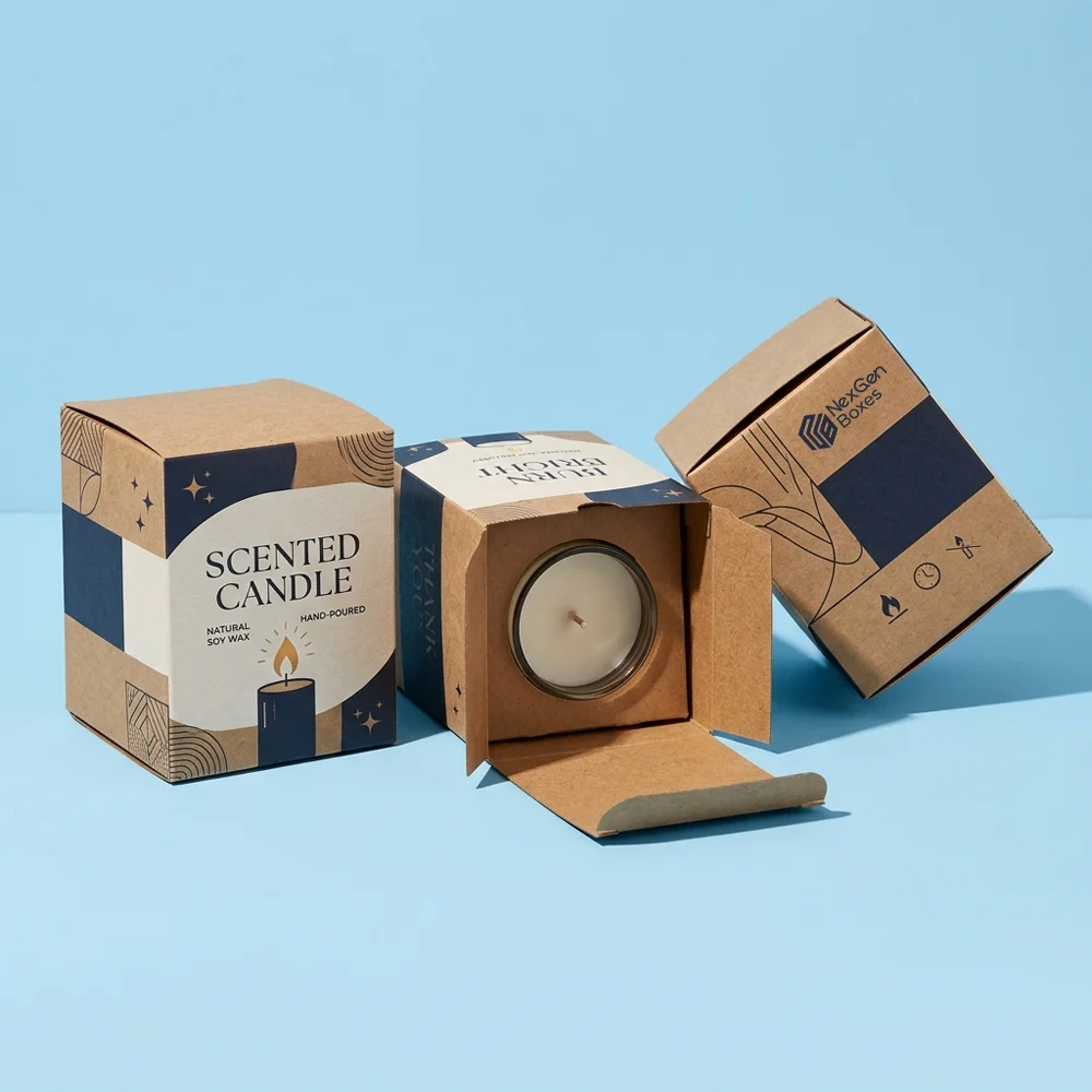 Kraft Candle Boxes With Inserts