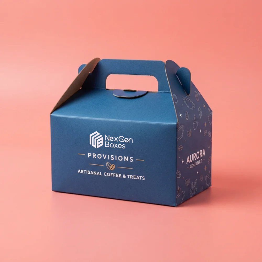 Kraft Gable Takeout Boxes For Food And Beverage Packaging