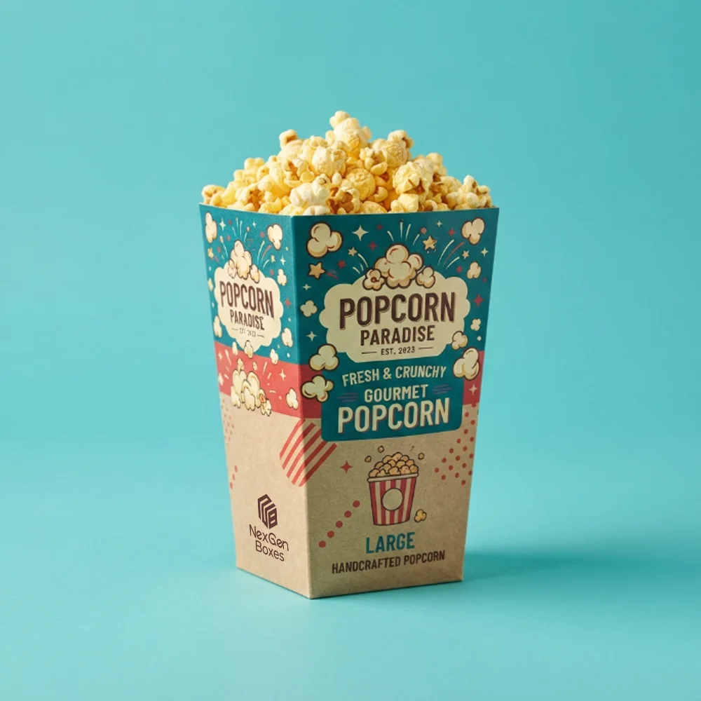 Kraft Paper Popcorn Boxes