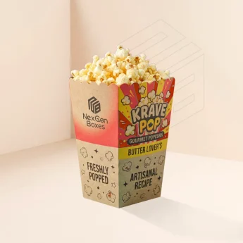 Kraft Popcorn Boxes