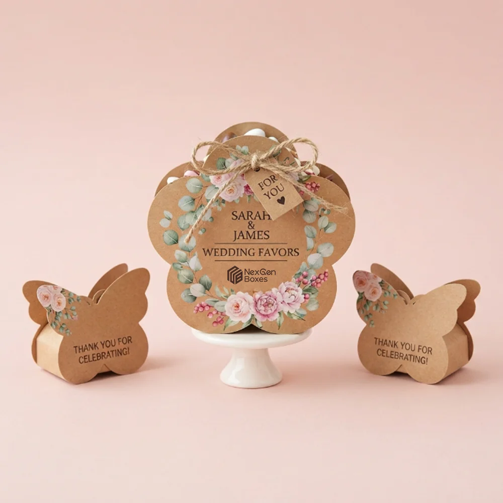 Kraft Wedding Favor Boxes