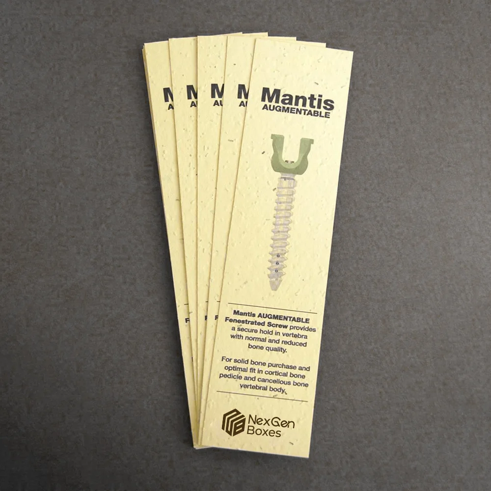 Personalized plantable bookmarks