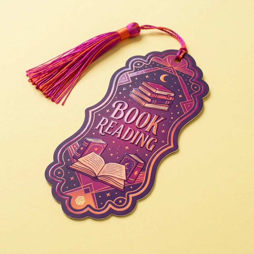 Personalized spot UV bookmarks
