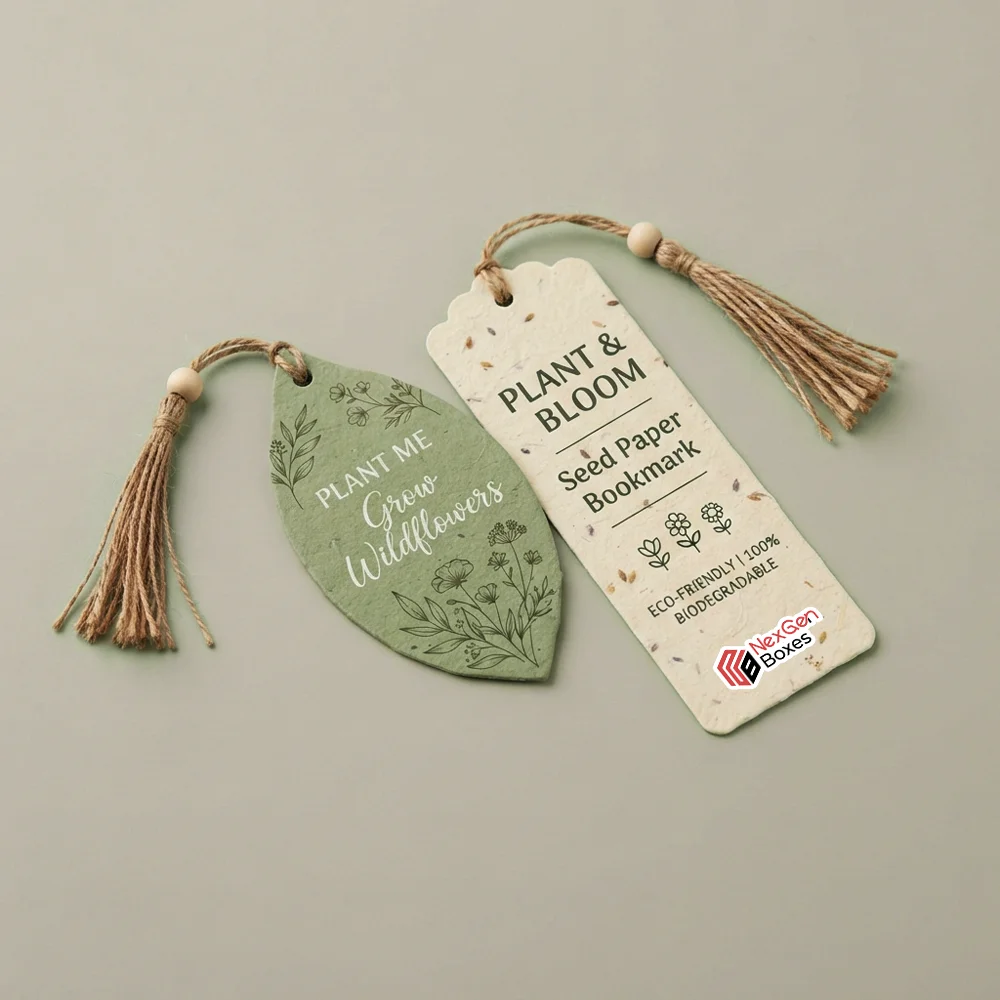 Plantable seed paper bookmarks