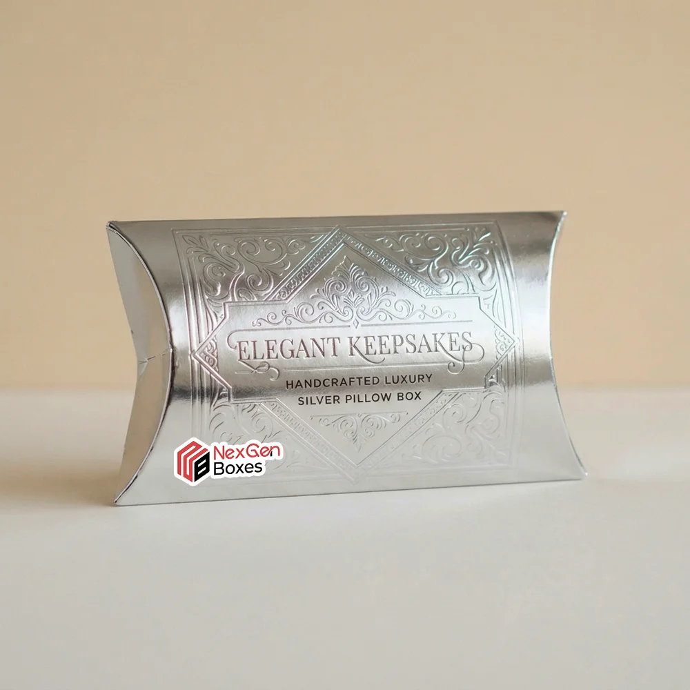 Silver Foil Boxes Wit Logo